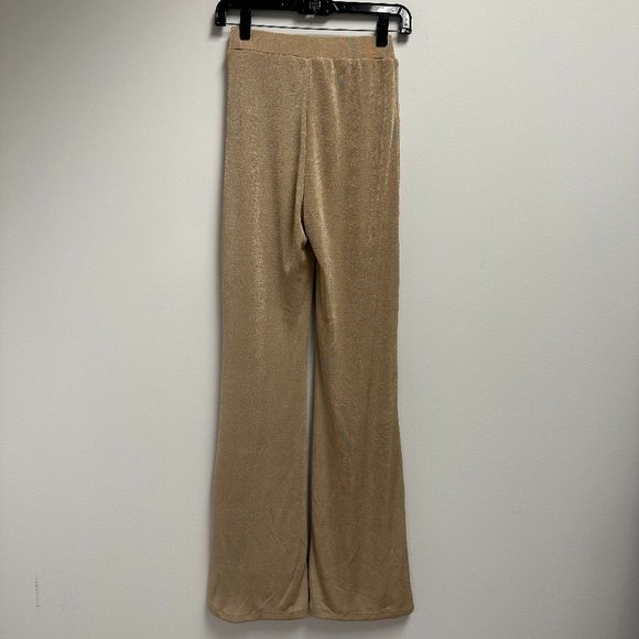 Princess Polly Gold Sparkly Pants - Picture 3 of 3